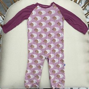Kickee Pants Long Sleeve Raglan Romper